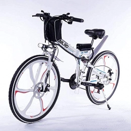 SSeir Bike SSeir detachable 48V 13AH lithium battery light electric bicycle and 350W high power electric folding bicycle electric bicycle, White -350W 8AH 48V