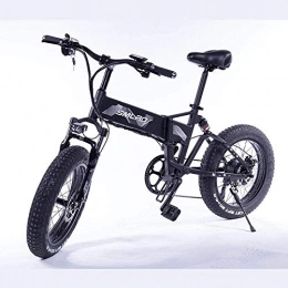SSeir Bike SSeir folding electric bicycle 500W motor 48V 10Ah removable lithium ion battery 20 inch 7 speed gear shift lever electric bicycle, 350W black, 36V8AH