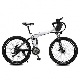 StAuoPK Bike StAuoPK 250W Folding Portable Electric Bicycle, 26 Inch 21 Speed 36V Dual Disc Brake Mountain Bike, B