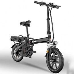 StAuoPK Bike StAuoPK The New 14-Inch 48V Folding Electric Bicycle, Lithium Battery-Powered Battery Car, Small Mobility Electric Car