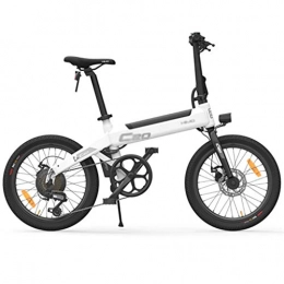 Style wei Bike Style wei 20 Inch Folding 80KM Range Power Assist Electric Bicycle Moped E-Bike 10AH Folding E-Bike Cycling Sport (Color : White)