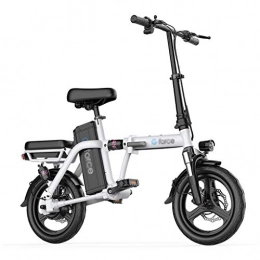 Style wei Electric Bike Style wei Chainless Electric Folding Bicycle 14-inch Nylon Pneumatic Tire 48V Rechargeable Lithium Battery Seat Adjustable Portable Folding Bicycle