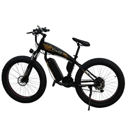 SUDOO Bike SUDOO 26x4.0 Inch Fat Tire Electric Bike - Mountain Bike with 48V 10.5AH Removable Li-Ion Battery, Powerful Motor Beach Snow E-bike, Shimano 7 Speed Transmission Gears for Adults, Black