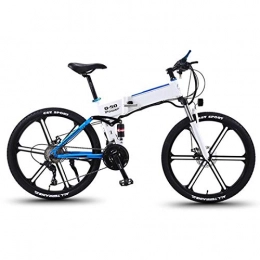 sunyu Bike sunyu Ebikes Fast Electric Bikes for Adults Folding Electric Bikes with 36V 26inch, Lithium-Ion Battery Bike for Outdoor Cycling Travel Work Out and Commutingblue