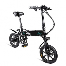 SUQIAOQIAO Electric Bike SUQIAOQIAO FIIDO D1 Large-capacity battery simple and beautiful Ebike, Three riding modes, Foldable Electric Bike with Front LED Light for Adult, Black, 7.8Ah