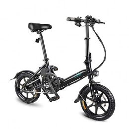 SUQIAOQIAO FIIDO D3 Folding Electric Bike Three Riding Modes Ebike 250W Motor 36V 3 Speed 14 Inches Tire Electric Bicycle For Adults,Black