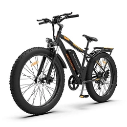 SUSIELADY 26" 750W Electric Bike Fat Tire P7 48V 13AH Removable Lithium Battery for Adults with Detachable Rear Rack Fender(Black)