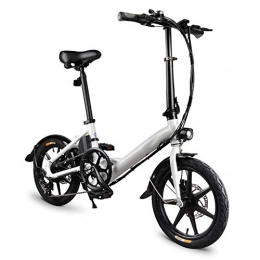 Susue Bike Susue D3S Electric Bicycle Bike Lightweight Aluminum Alloy 16 Inch 250W 10.4Ah Battery Hub Motor Casual 25KM / H E-bike with Front and rear double disc brakes and 52-tooth Large Chain FIIDO System