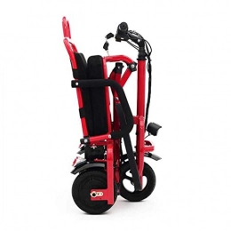 suyanouz Bike Suyanouz Aluminum Alloy Folding Electric Tricycle 8Inch And 10Inch Elderly Electric Bike Can Enter The Elevator Folding Electric Bicycl, 10Inch Red, A