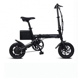 suyanouz Bike suyanouz Electric Bicycle Adult Both Men And Women Small Folding Car 36V Lithium Battery Moped, Black