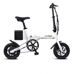 suyanouz Bike suyanouz Electric Bicycle Adult Both Men And Women Small Folding Car 36V Lithium Battery Moped, White