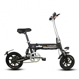 suyanouz Bike suyanouz Mini Portable Folding Electric Vehicle Adult Lithium Battery Electric Bicycle Booster Battery Car Factory Outlets, Black