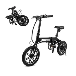 Swagtron Electric Bike Swagtron Swagcycle EB5 Lightweight & Aluminum Folding Ebike with Pedals, Black, 58cm / Medium
