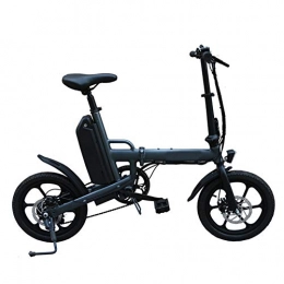 SYCHONG Electric Bike SYCHONG Folding Electric Bike 16", 36V13ah Lithium Battery with LCD Instrument Panel Front And Rear Disc Brakes LED Highlight Light, Gray