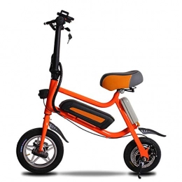 SYCHONG Bike SYCHONG Folding Electric Bike - Portable And Easy To Store in Caravan, Motor Home, Boat, with 8Ah Lithium Battery, City Bicycle Max Speed 25 KM / H, 1Orange