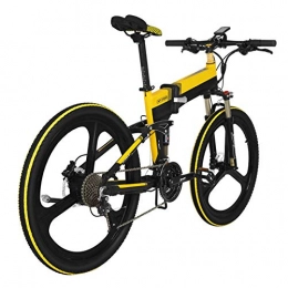 Syfinee Bike Syfinee 400w Folding Electric Bike with LCD Meter & Removable Battery Pack, Aluminum Alloy Lightweight Mountain Bike for Men Women Adult