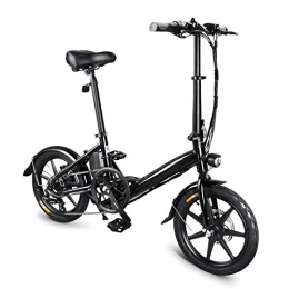 Syfinee Electric Bike Syfinee D3S Electric Folding Bike for adult, Level 3 Speed Regulation, 16 inch Auminum Electric Folding Bikes Tire, Max 120kg payload, Electric Foldable Bicycle Adjustable Height Portable for Cycling