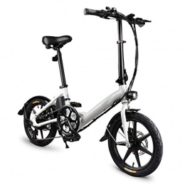 DOTU Bike Syfinee D3S Electric Folding Bike for adult, Level 3 Speed Regulation, 16 inch Auminum Electric Folding Bikes Tire, Max 120kg payload, Electric Foldable Bicycle Adjustable Height Portable for Cycling