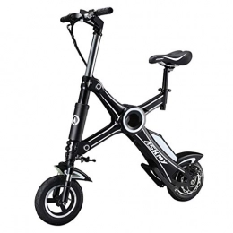 SZPDD Electric Bike SZPDD Adult Electric Bicycle Two Wheels Electric Bicycle 250W 36V Portable Electric Bike with Bluetooth Control, Black, 12inch