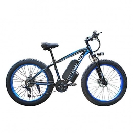 Tanamy Electric Bike Tanamy 26 Inch Fat Tire Electric Bike, 500W / 1000W Beach Cruiser Mountain Snow Bicycles 21 Speed 3 Working Modes E-Bike with 48V 13AH Removable Lithium-Ion Battery for Adults, 1000W