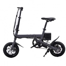TANCEQI Bike TANCEQI 12 Inch Electric Bike 350W Folding Mountain Bike with 36V Lithium Battery And Disc Brake, Lightweight Foldable Compact Ebike for Commuting & Leisure (Black)