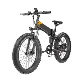 TANCEQI Electric Bike TANCEQI 400W 26 Inch Fat Tire Electric Bicycle Mountain Beach Snow Bike for Adults, Folding Electric Mountain Bikes, E-Bike 7 Speed Lightweight Bicycle for Unisex