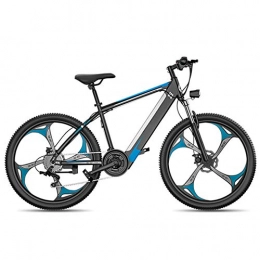 TANCEQI Bike TANCEQI Electric Bike 26 Inches Fat Tire Snow Bicycle Mountain Bikes Men's Dual Disc Brake Aluminum Alloy for Adults And Teens, for Sports Outdoor Cycling Travel, LED Light, Blue