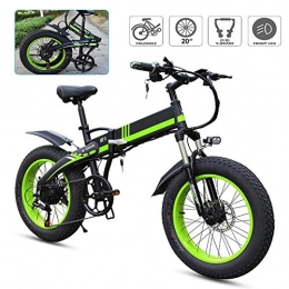 TANCEQI Bike TANCEQI Electric Bike Folding E-Bike Aluminum Electric Bicycle, 20" Electric Bicycle / Commute Ebike with 350W Motor, 7 Speed Transmission Gears, for Adults And Teens Or Sports Outdoor Cycling, Green