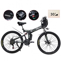 TANCEQI Electric Bike TANCEQI Electric Mountain Bike 26" Wheel Folding Ebike LED Display 21 Speed Electric Bicycle Commute Ebike 500W Motor, Three Modes Riding Assist, Portable Easy To Store for Adult, Black