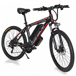 TAOCI Electric Bike TAOCI 26 Inch City E-Bike, Pedelec E-Bikes With Shimano 21-speed Removable 48V 10AH Lithium Battery, Mountain Ebike for Commuter Travel