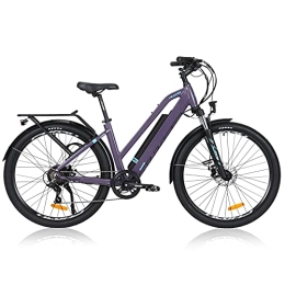 TAOCI Electric Bike TAOCI Electric Mountain Bike, 27.5” E-Bike, E-MTB Bicycle, 36V 12.5Ah Removable Lithium Battery, Shimano 7-Speed Gear Electric Bike for Adults Commute