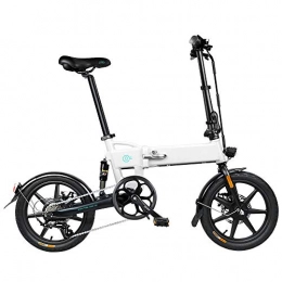 Tazzaka Folding Electric Bike for Adults, 16" Men Women 250W 25km/h Aluminum Electric Bicycle/Commute Ebike with 36V 7.8Ah Removable Lithium Battery Shimano 6 Speed LCD Screen,WhiteUK STOCK