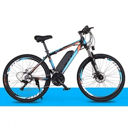 TDHLW Bike TDHLW 26 Inch Electric Mountain Bike for Adults Full Suspension 50 Mph 27 Speed Variable Speed Off-road Electric MTB 250W 36V 10Ah Ebike Removable Battery, Maximum Speed 35KM / H, Blue