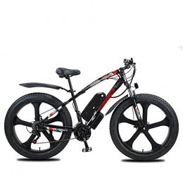 TERLEIA Electric Bike TERLEIA Electric Bike 21 Speed 1000W Motor E-Bike Double Disc Brakes City Commute Ebike 26" Adults Electric Mountain Bicycle Removable Lithium Battery, Black, 48V 13Ah