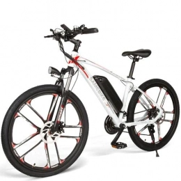 theebikemotor Bike Theebikemotor 26 ”wheel 48V350W 8A Electric Bike Bicycle E-Bike MTB 30km / h Shimano 21 speed- White