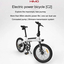 thelastplanet Bike thelastplanet HIMO C20 Electric Bike, Foldable Electric Moped Bicycle Three Switchable Riding Mode 250W Brushless Motor Riding