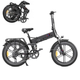 TIGUOWISH Electric Bike TIGUOWISH ENGWE Electric Bike Folding Ebike Adults 48V16Ah Removable Battey Long Range 120KM 20 * 4.0" Fat Tire E-Bike for Mountain Snow Beach- Black