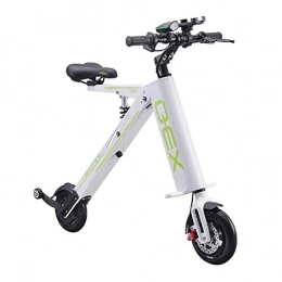 TINSAHW Mini folding electric carFolding Electric Bike Electric Bicycle Waterproof E-Bike with Range, Collapsible Frame (Color : White)