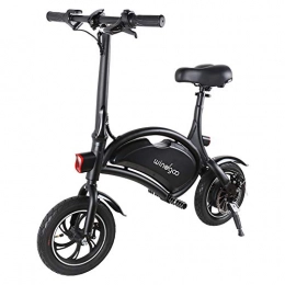 TOEU Electric Bike, Urban Commuter Folding E-bike, Max Speed 25km/h, 12inch Super Lightweight, 250W/36V Removable Charging Lithium Battery, Unisex Bicycle