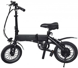 TTMM Electric Bike TTMM Electric Bike Electric Bike 14 inch electric two-wheel folding pedal bicycle / lithium battery travel bicycle can be placed in the trunk (Color : A)