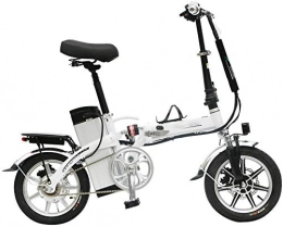TTMM Electric Bike TTMM Electric Bike Electric Bike 14 inch multi-function 48V25A 100 km electric car folding lithium battery bicycle light and environmentally friendly (Color : A)