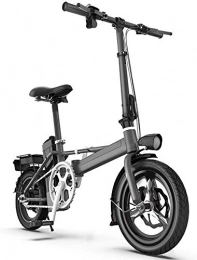 TTMM Bike TTMM Electric Bike Generation Driving Folding Electric Bicycles Men and Women Small Battery Car High Speed Magnesium Wheel Version Damping (Color : Black, Size : 190km)