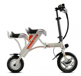 TX Electric Bike TX Folding electric bicycle portable 36V battery 60 km 19kg mini sized urban use, White