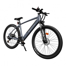 ADO Electric Bike UK Next Working Day Delivery ADO D30 250W Electric Bicycle Removable Battery Shimano 11 speed Transmission System 27.5 Inch Electric Bike (Grey)