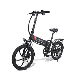 Samebike Bike Upgraded version of 20 inchsamebike 20LVXD30-II Lingying electric folding bike 48V10.4AH350W7S Magnesium Alloy Wheel Smart 5-speed LCD+USB Bracket (Black)