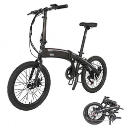 VBARV Electric Bike VBARV 20 Inch Folding Electric Bike, 400W 48V 10.4Ah / 14.5Ah Li-ion Battery 5 Level Pedal Assist Front & Rear Suspension, Suitable for outdoor road riding