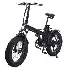 VBARV Electric Bike VBARV Electric Snow Bike，500W 20 Inch Folding Mountain Bike with 48V 15AH Lithium Battery and Disc Brake，Suitable for adult men and women