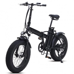 VBARV Electric Bike VBARV Electric Snow Bike500W 20 Inch Folding Mountain Bike with 48V 15AH Lithium Battery and Disc BrakeSuitable for adult men and women