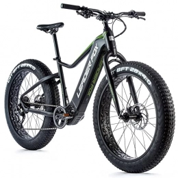 Leaderfox Bike Velo electrique-vae vtt leader fox 26'' braga 2021 noir mat-vert moteur central bafang m500 36v 95nm batterie 20a 9v (18'' - h46cm - taille m - pour adulte de 168cm 178cm)