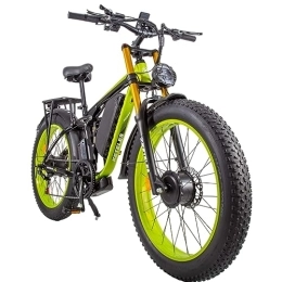 Vikzche Q Bike Vikzche Q K800 PRO 26" Dual motor electric bike, full suspension. Large improved front fork, 23ah battery, color screen. (dark green)